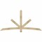 Ekena Millwork Alberta Rough Sawn Timber Gable Bracket, Douglas Fir, 84"W x 42"H x 2"D x 4"F, 12/12 Pitch GBW084X42X0204ALB00RDF - alternate 1